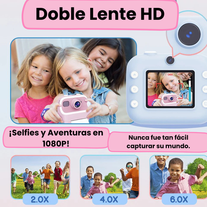 Cámara Digital + Instantánea Imprime y Colorea