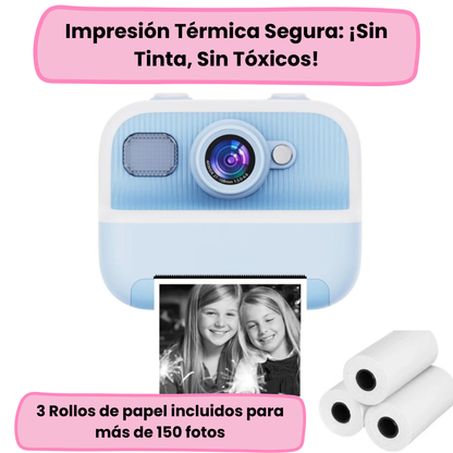 Cámara Digital + Instantánea Imprime y Colorea