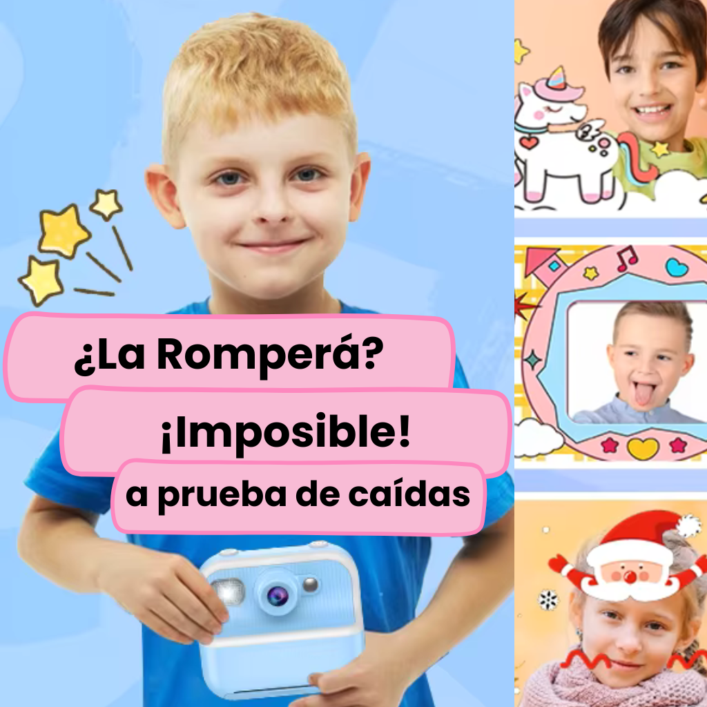 Cámara Digital + Instantánea Imprime y Colorea