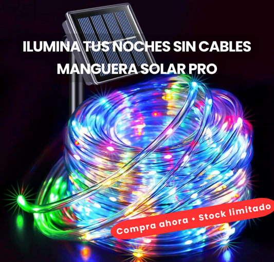 Manguera Solar Exterior Ecobrill Pro • 8 Modos • 10 h • IP65 10 M